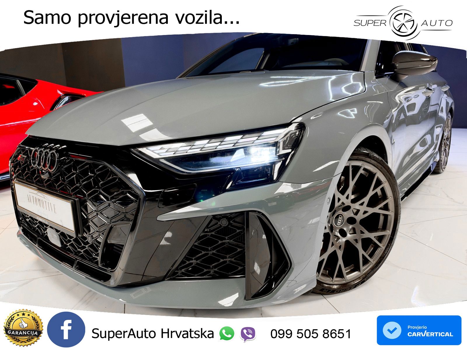 Audi RS3 Sedan 2.5 TFSI (400 KS) quattro S tronic LED+GR SJED+ACC