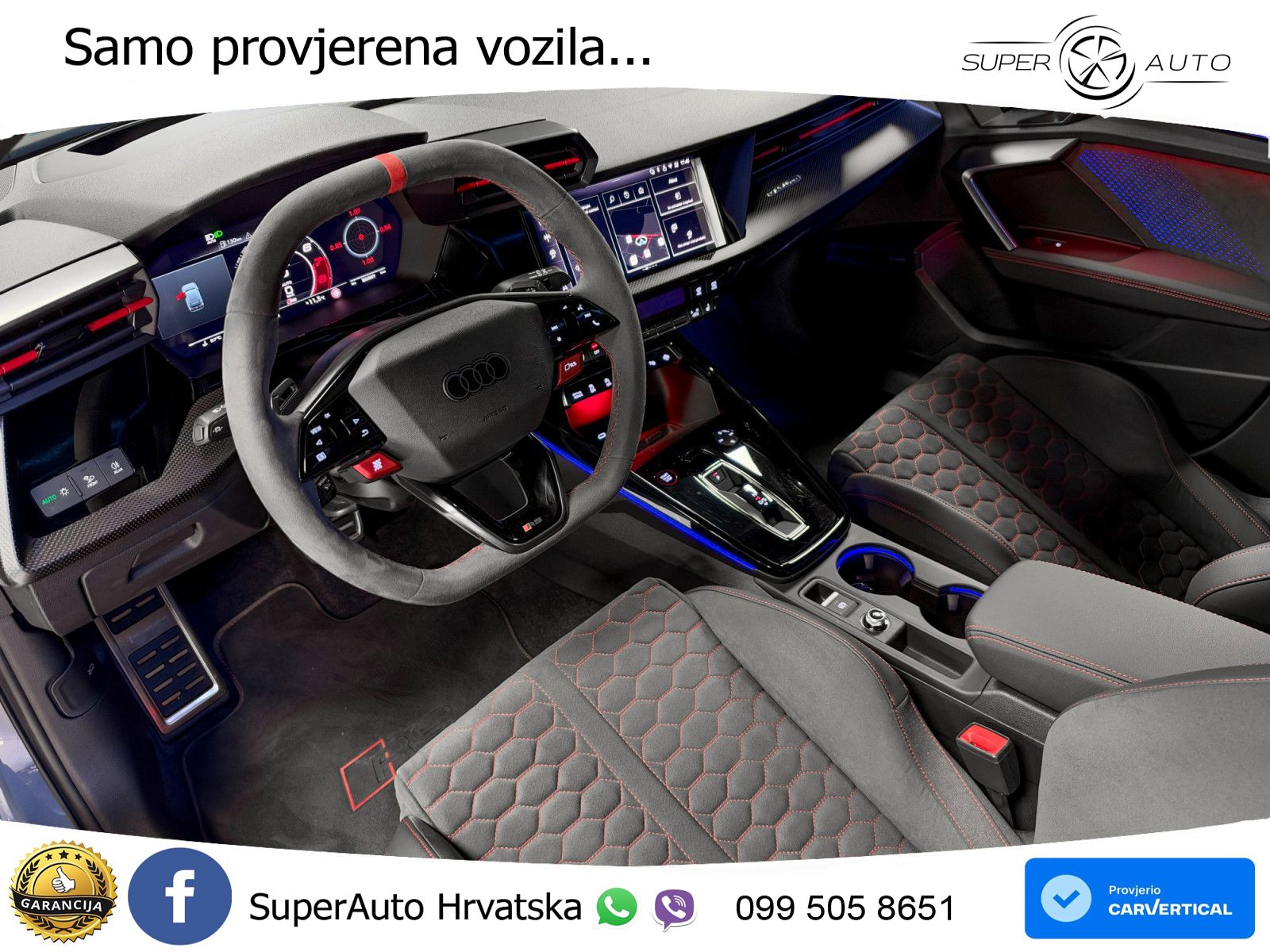Audi RS3 Sedan 2.5 TFSI (400 KS) quattro S tronic LED+GR SJED+ACC