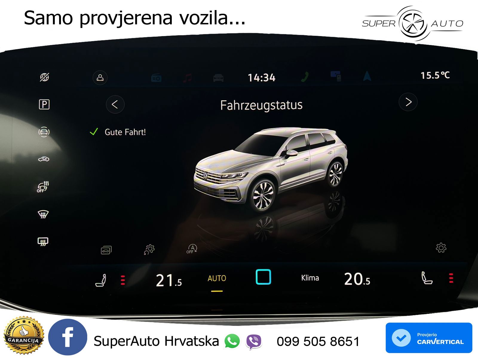 Volkswagen Touareg 3.0 V6 TDI (231 KS) 4MOTION Tiptronic ZRAČNI+ACC+4xGR SJED+KAM