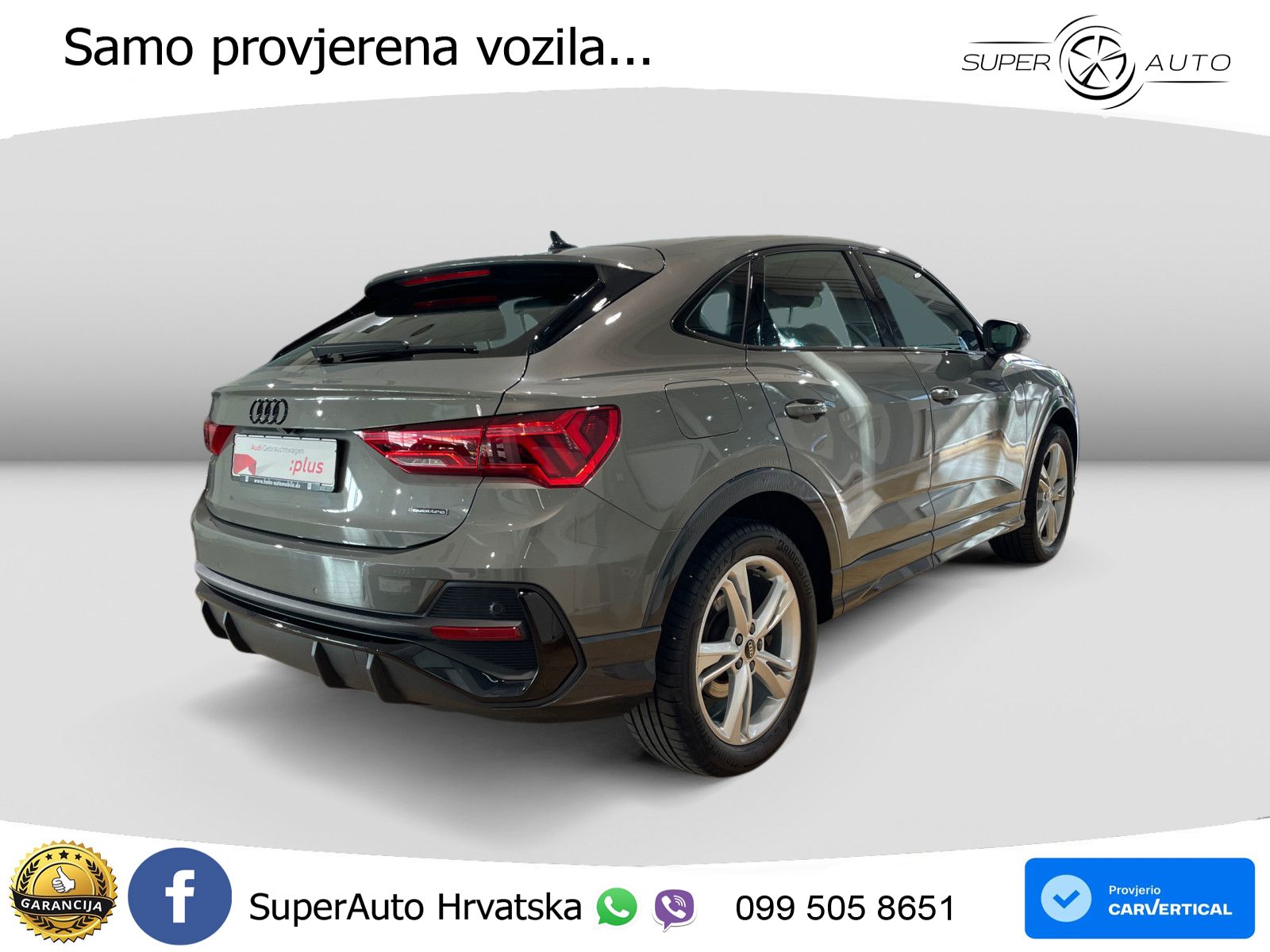 Audi Q3 II Sportback 45 TFSI (245 KS) quattro S tronic S line MATRIX+GR SJED+KAM