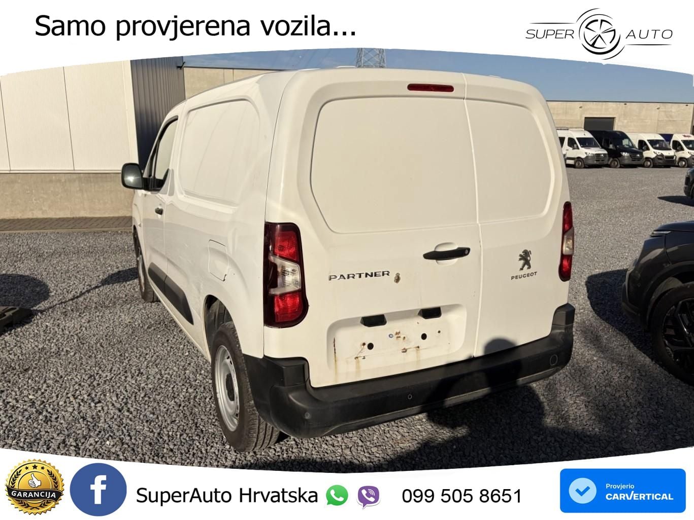 Peugeot Partner 1.5 HDi / € 5.990 netto / Navi / Klima / 102 KS