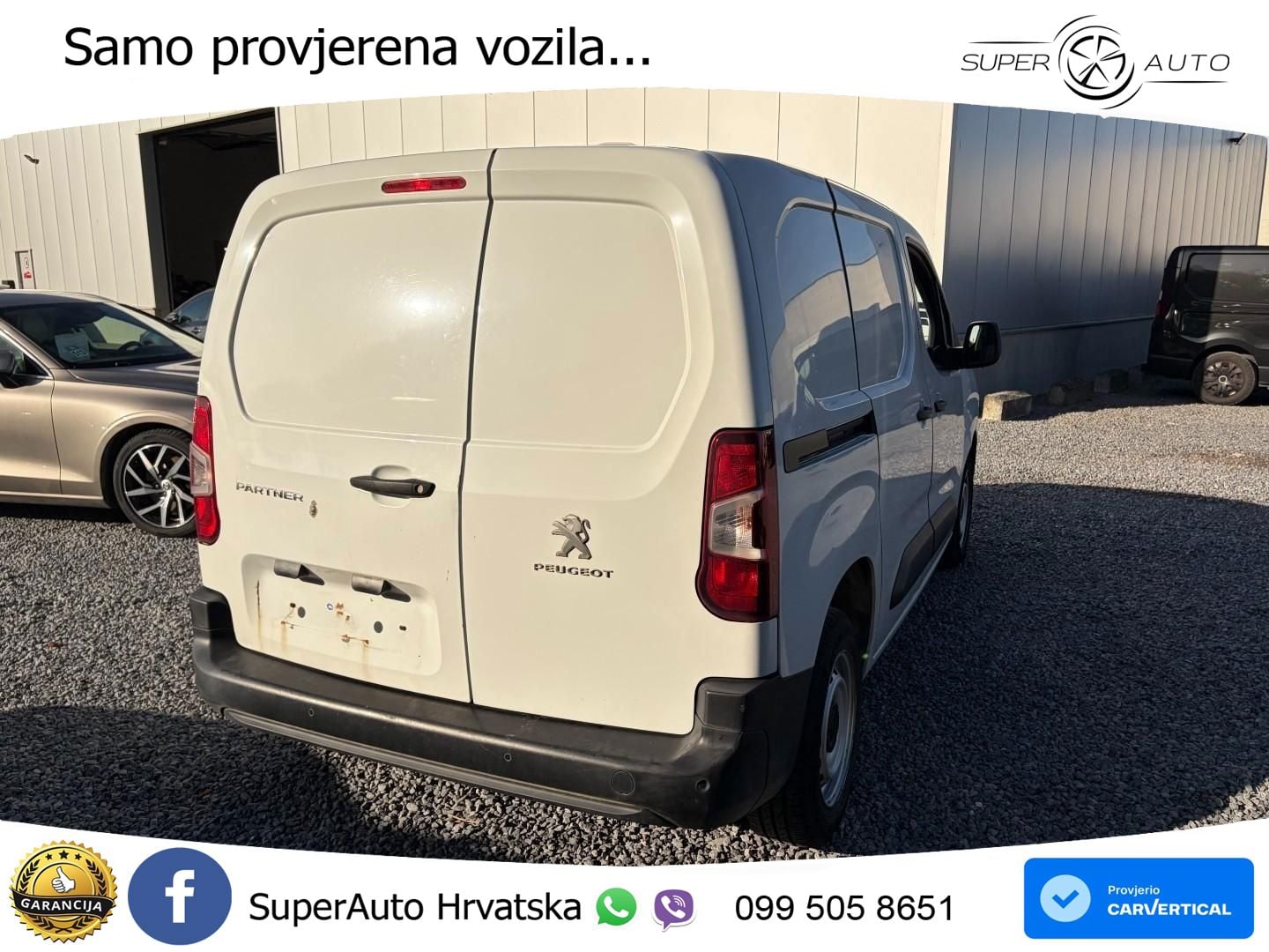 Peugeot Partner 1.5 HDi / € 5.990 netto / Navi / Klima / 102 KS