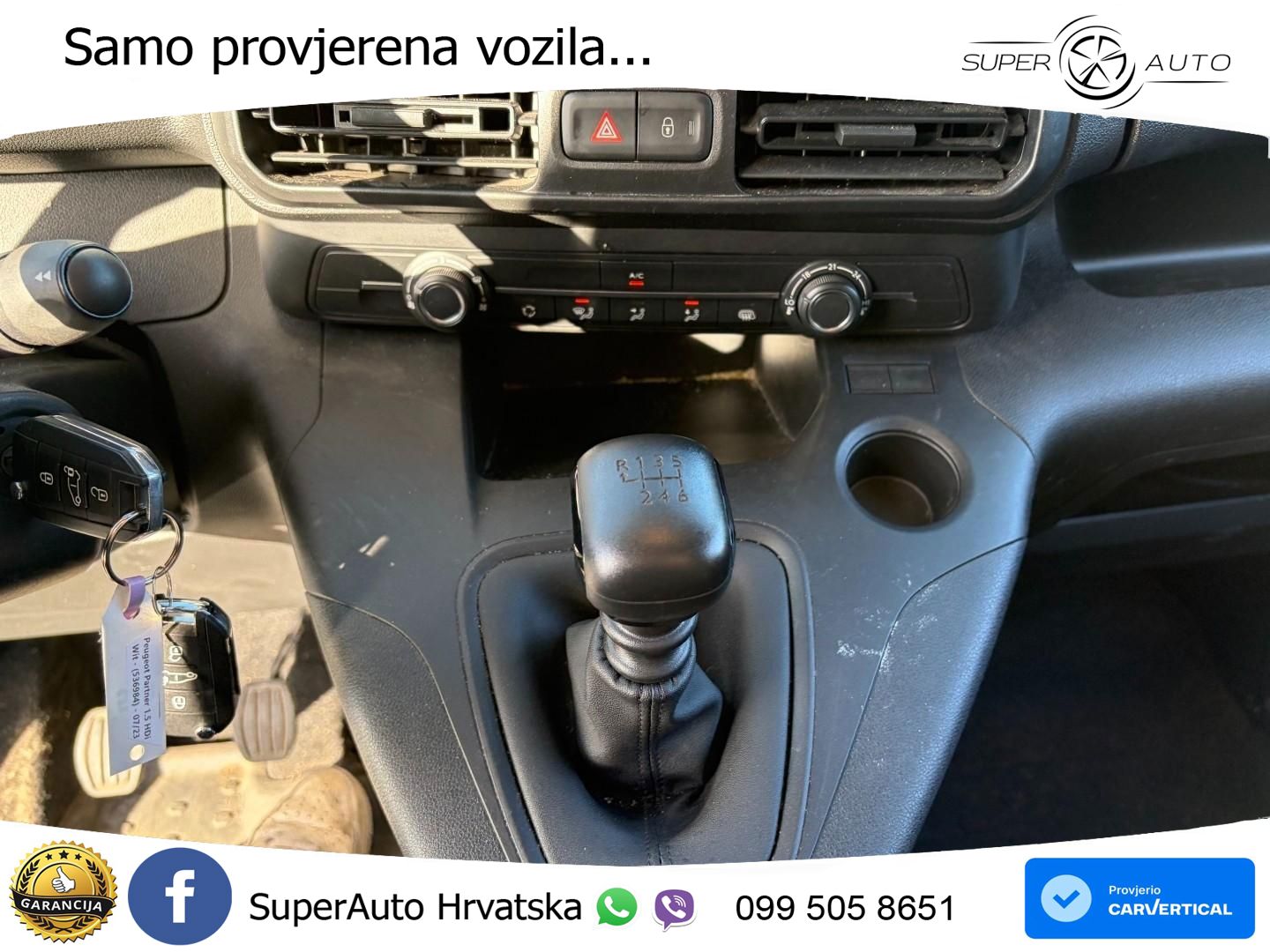 Peugeot Partner 1.5 HDi / € 5.990 netto / Navi / Klima / 102 KS