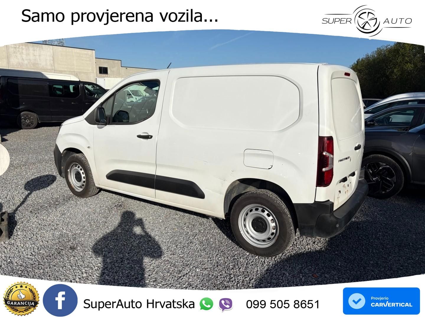 Peugeot Partner 1.5 HDi / € 5.990 netto / Navi / Klima / 102 KS