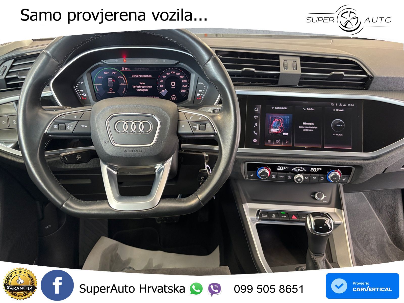 Audi Q3 45 TFSIe (245 KS) S tronic MATRIX+GR SJED+KAM