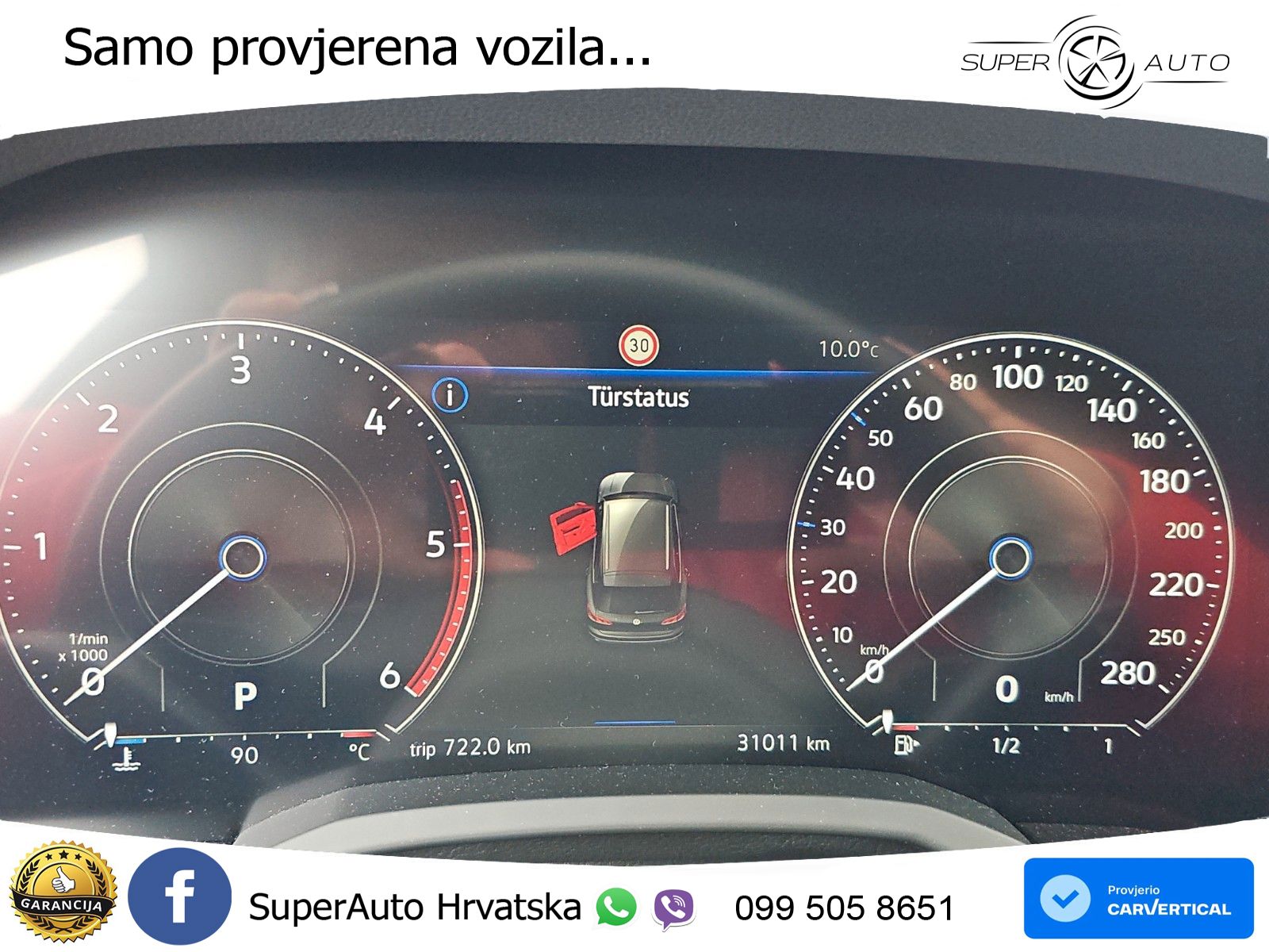 Volkswagen Touareg 3.0 V6 TDI (286 KS) 4MOTION Tiptronic R-Line ZRAČNI+ACC+GR SJED+KAM+PANO