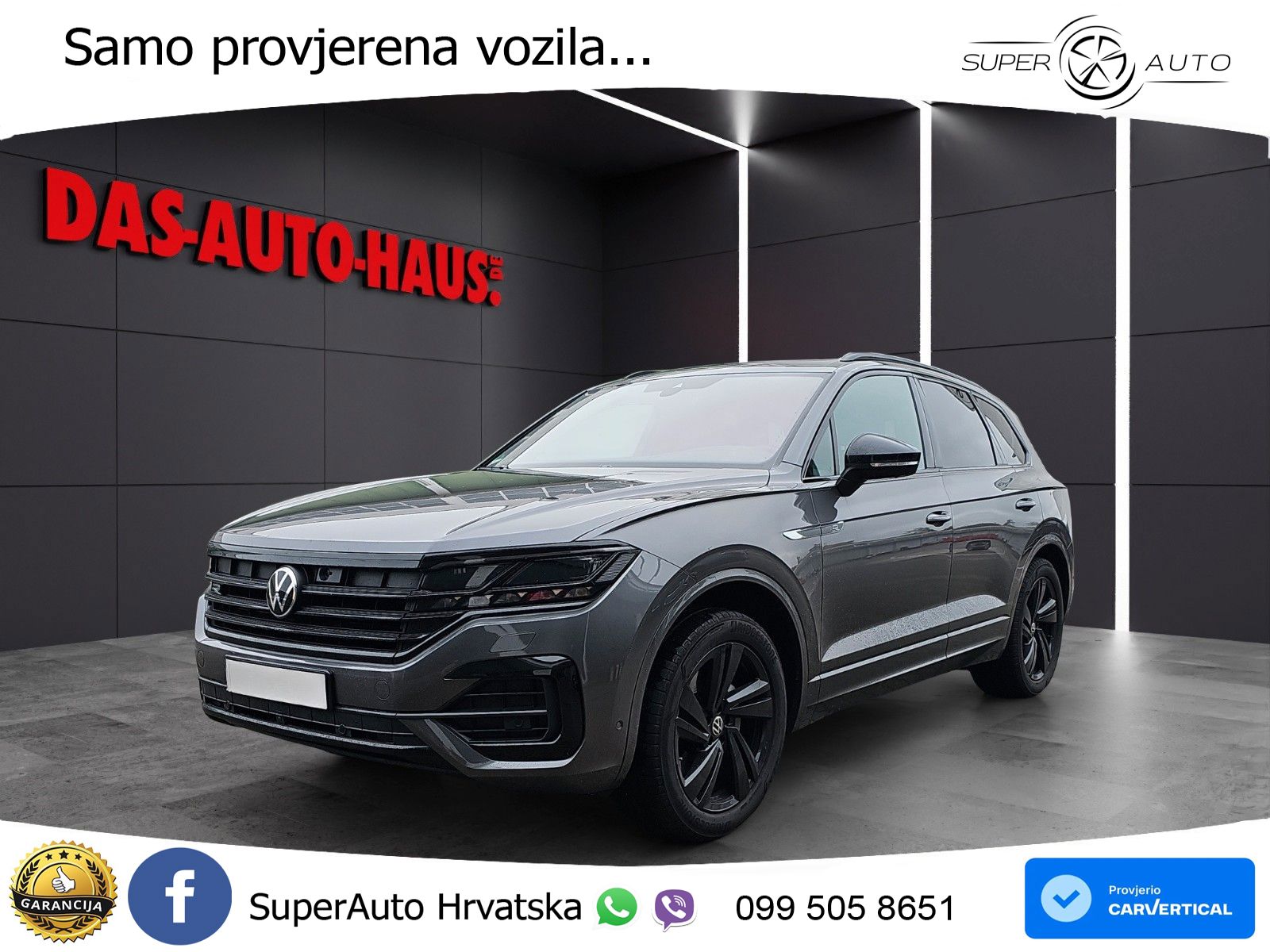 Volkswagen Touareg 3.0 V6 TDI (286 KS) 4MOTION Tiptronic R-Line ZRAČNI+ACC+GR SJED+KAM+PANO