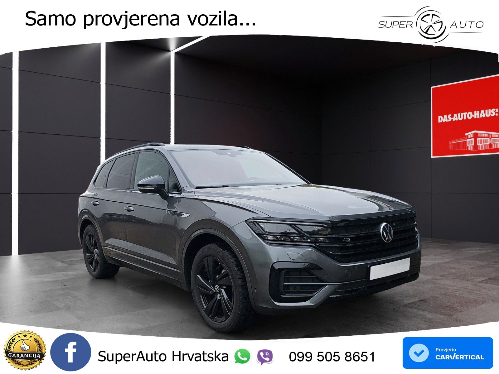 Volkswagen Touareg 3.0 V6 TDI (286 KS) 4MOTION Tiptronic R-Line ZRAČNI+ACC+GR SJED+KAM+PANO