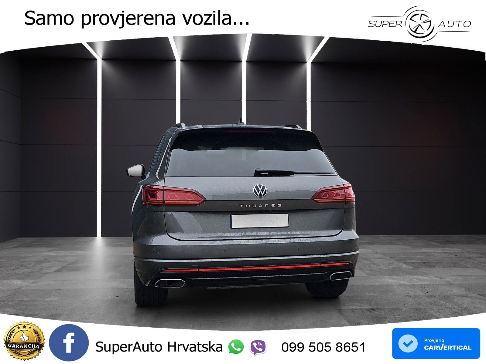 Volkswagen Touareg 3.0 V6 TDI (286 KS) 4MOTION Tiptronic R-Line ZRAČNI+ACC+GR SJED+KAM+PANO