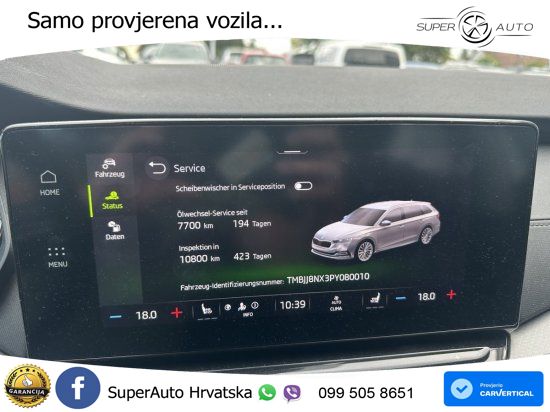 Škoda Octavia Combi 2.0 TDI (150 KS) DSG