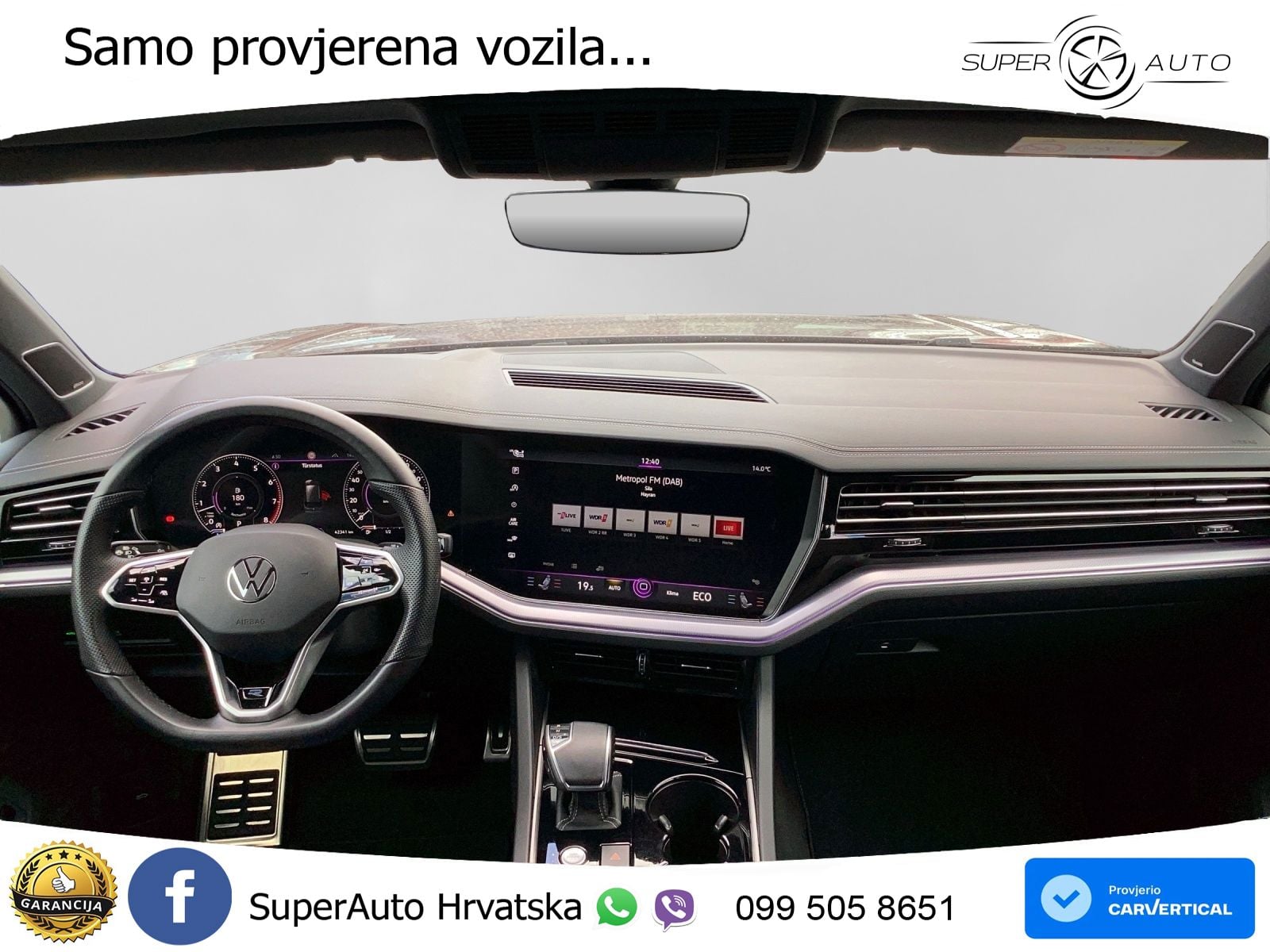 Volkswagen Touareg 3.0 V6 TSI (340 KS) 4MOTION Tiptronic R-Line  ZRAČNI+ACC+GR SJED+KAM+PANO