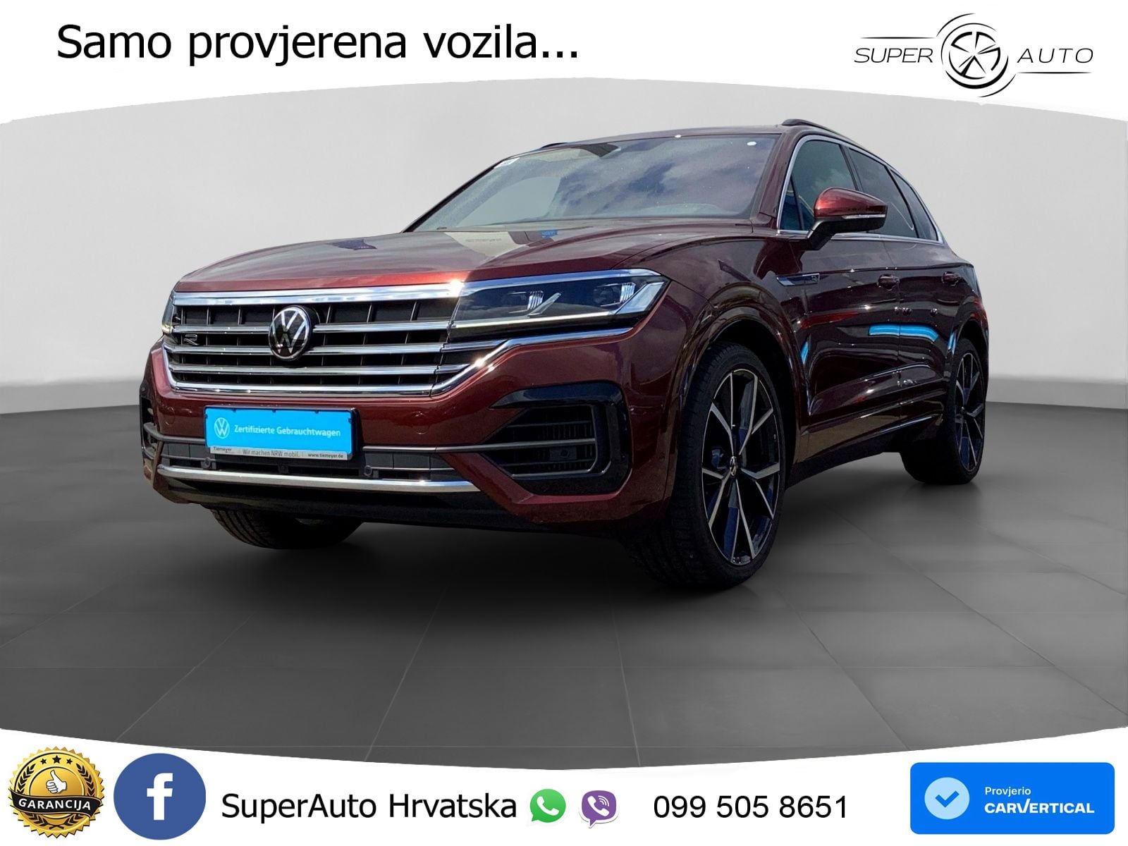 Volkswagen Touareg 3.0 V6 TSI (340 KS) 4MOTION Tiptronic R-Line  ZRAČNI+ACC+GR SJED+KAM+PANO