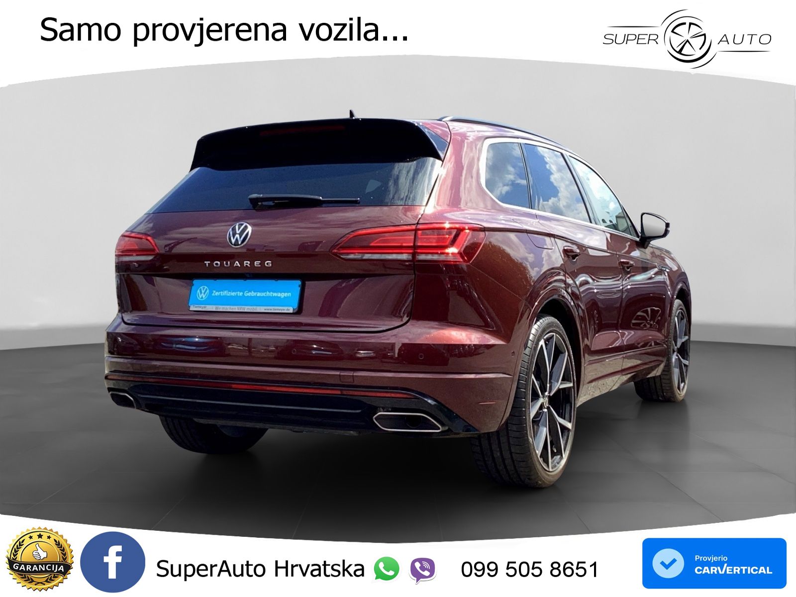 Volkswagen Touareg 3.0 V6 TSI (340 KS) 4MOTION Tiptronic R-Line  ZRAČNI+ACC+GR SJED+KAM+PANO