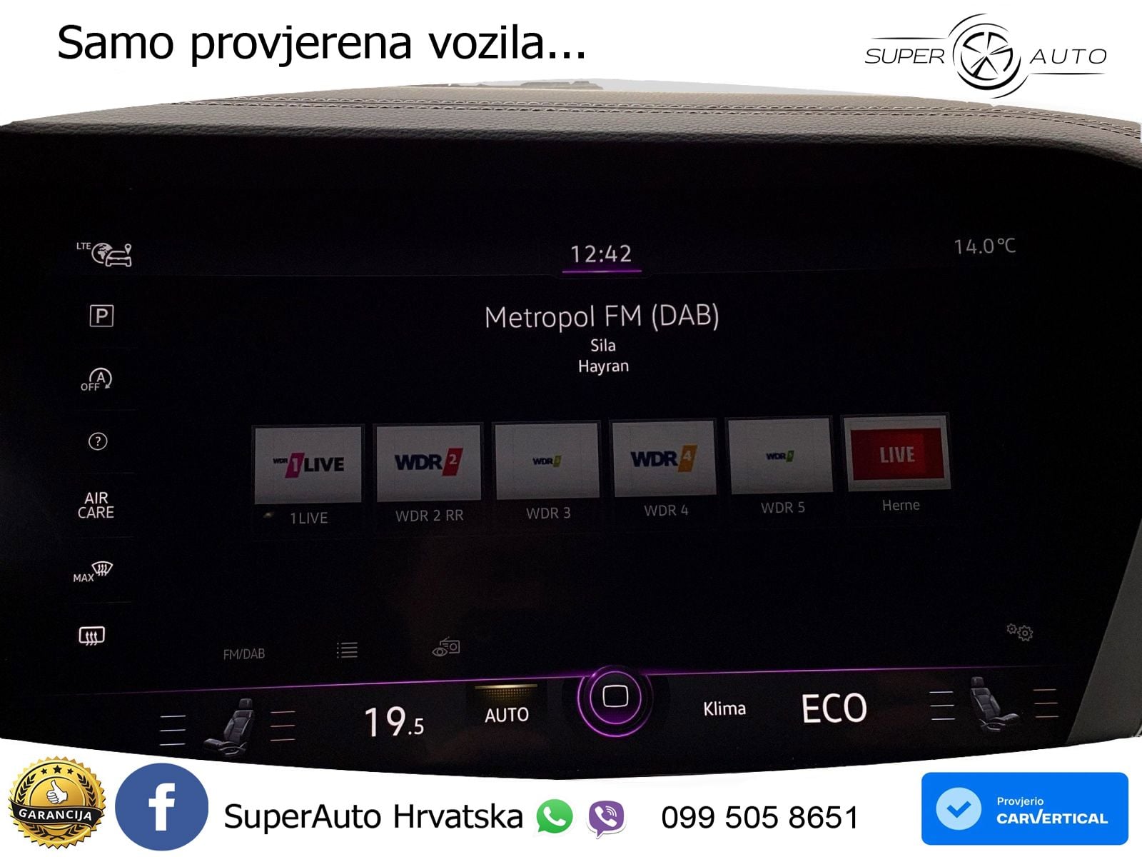 Volkswagen Touareg 3.0 V6 TSI (340 KS) 4MOTION Tiptronic R-Line  ZRAČNI+ACC+GR SJED+KAM+PANO