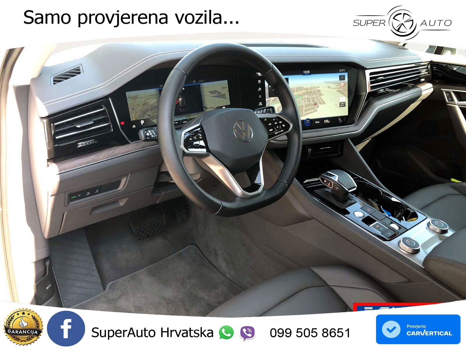 Volkswagen Touareg 3.0 V6 TDI (286 KS) 4MOTION Tiptronic R-Line ZRAČNI+ACC+4xGR SJED+KAM