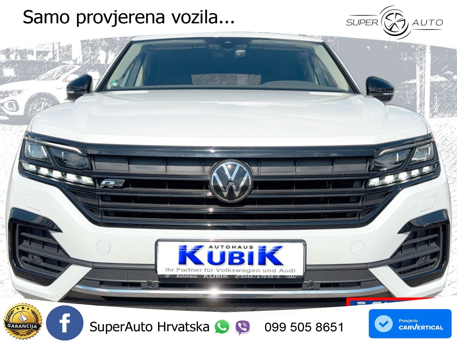 Volkswagen Touareg 3.0 V6 TDI (286 KS) 4MOTION Tiptronic R-Line ZRAČNI+ACC+4xGR SJED+KAM