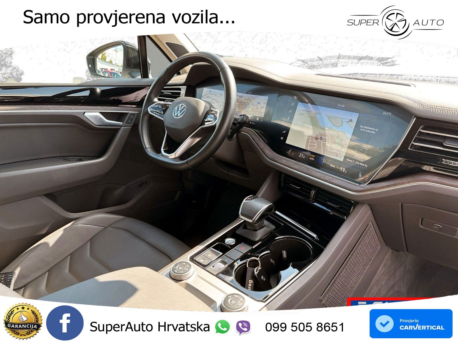 Volkswagen Touareg 3.0 V6 TDI (286 KS) 4MOTION Tiptronic R-Line ZRAČNI+ACC+4xGR SJED+KAM