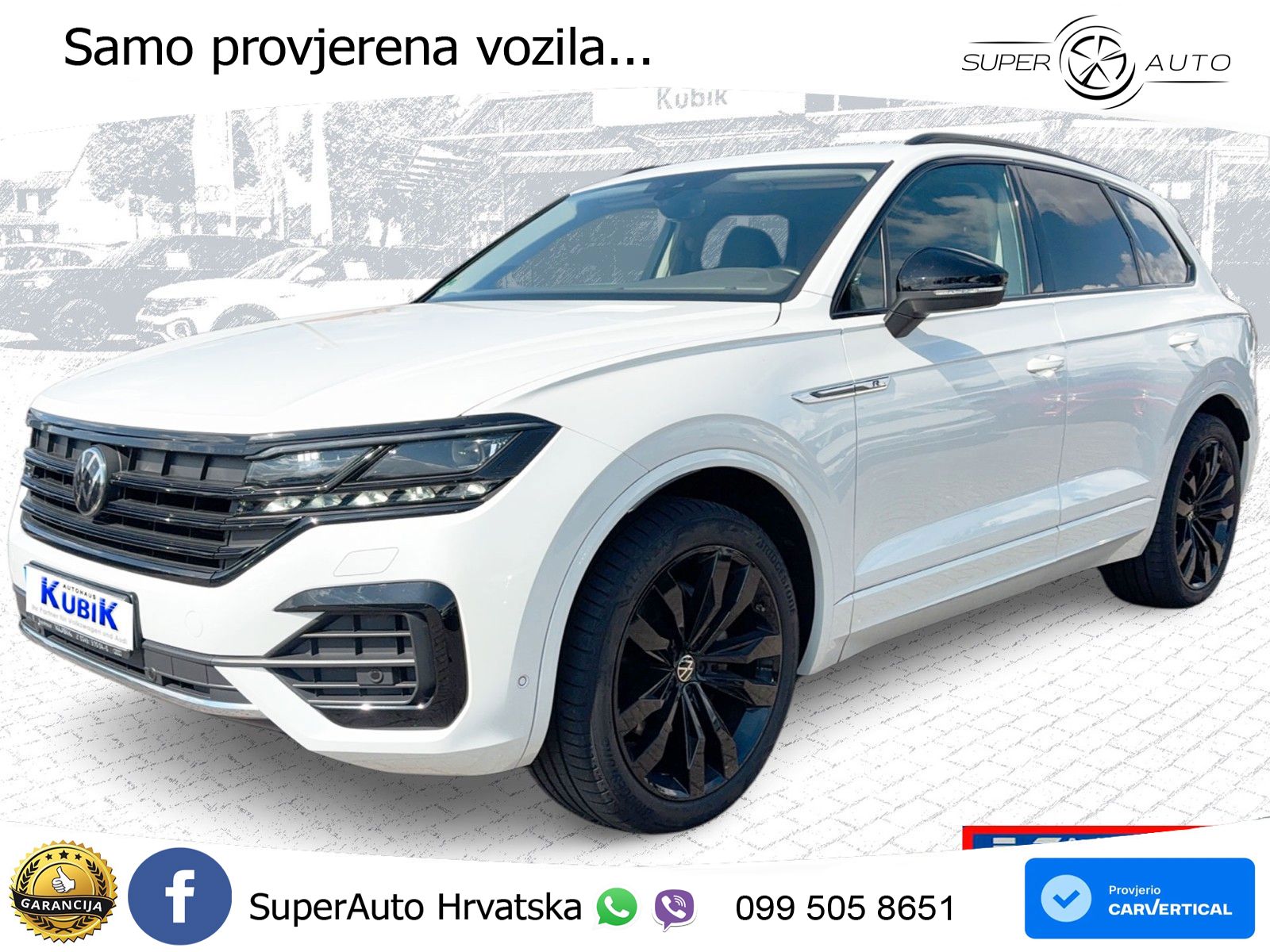 Volkswagen Touareg 3.0 V6 TDI (286 KS) 4MOTION Tiptronic R-Line ZRAČNI+ACC+4xGR SJED+KAM