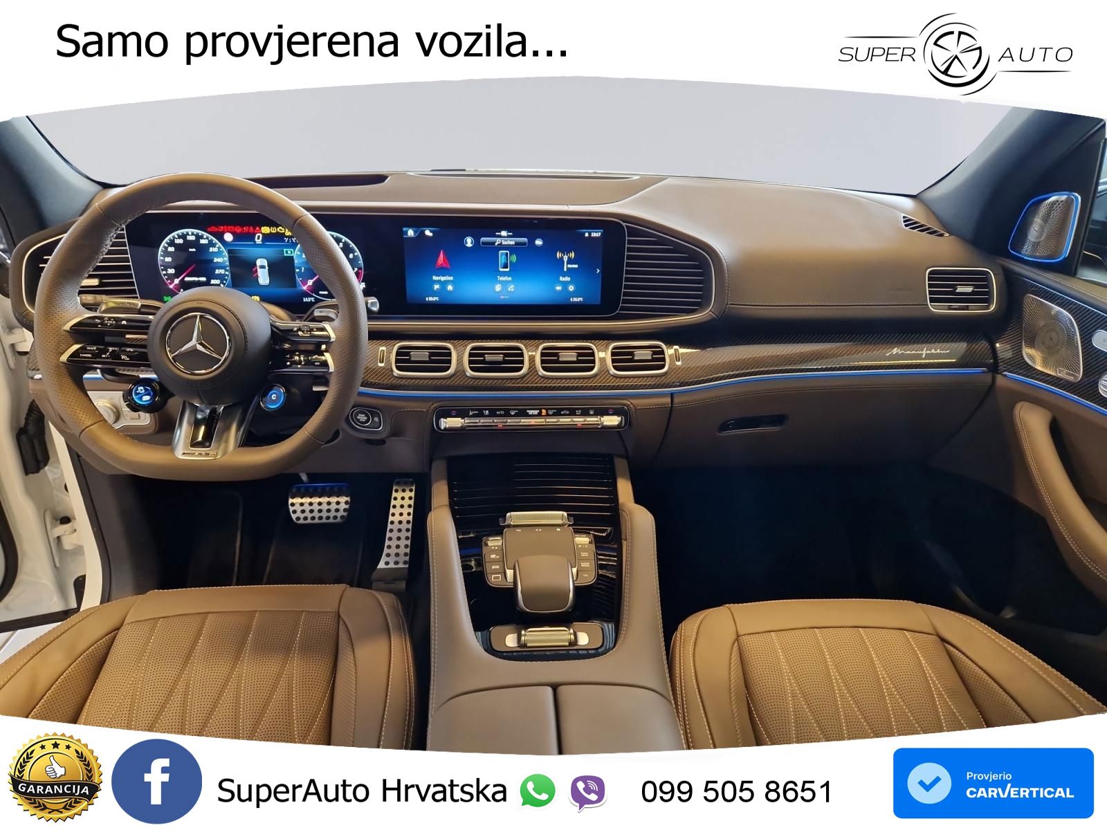 Mercedes-Benz GLS AMG GLS 63 V8 EQ Boost 4MATIC+ AMG SPEEDSHIFT TCT 9G ACC+HEAD+4xGR SJED+360+PANO