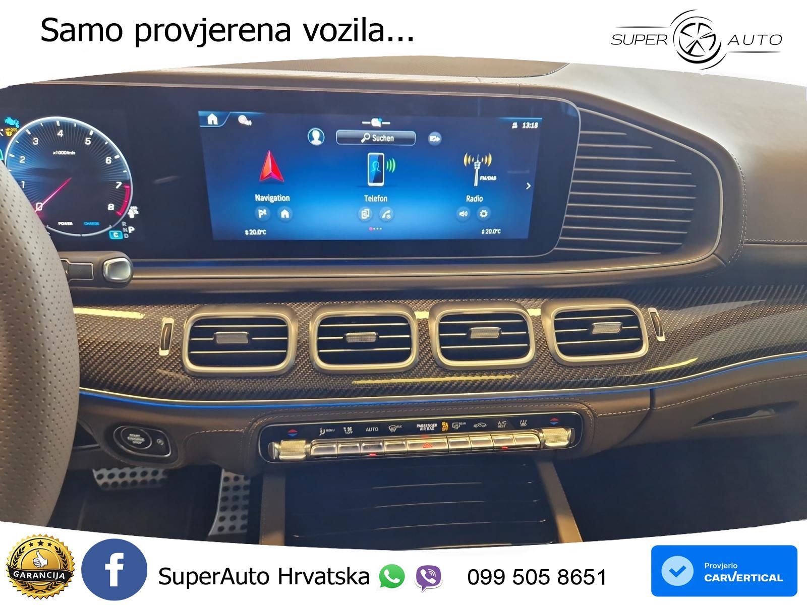 Mercedes-Benz GLS AMG GLS 63 V8 EQ Boost 4MATIC+ AMG SPEEDSHIFT TCT 9G ACC+HEAD+4xGR SJED+360+PANO