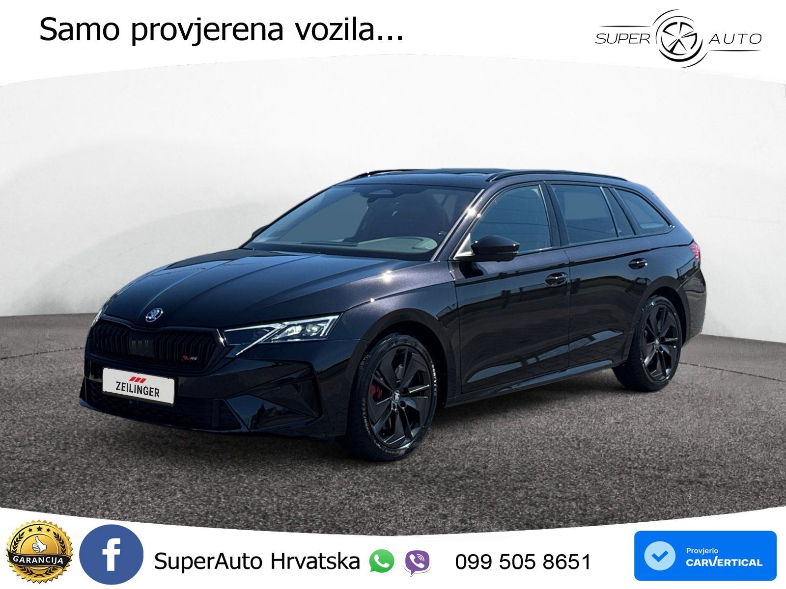 Škoda Octavia Combi RS 2.0 TSI (265 KS) DSG LED+GR SJED+ACC