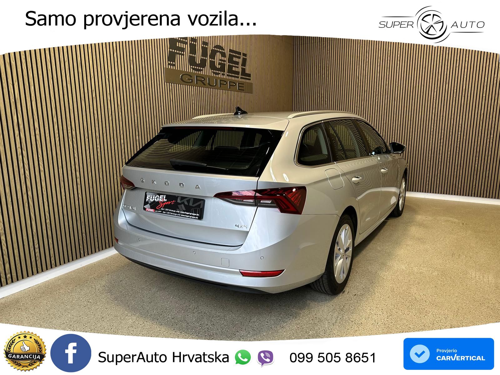 Škoda Octavia Combi 2.0 TDI (150 KS) 4x4 DSG LED+GR SJED+ACC