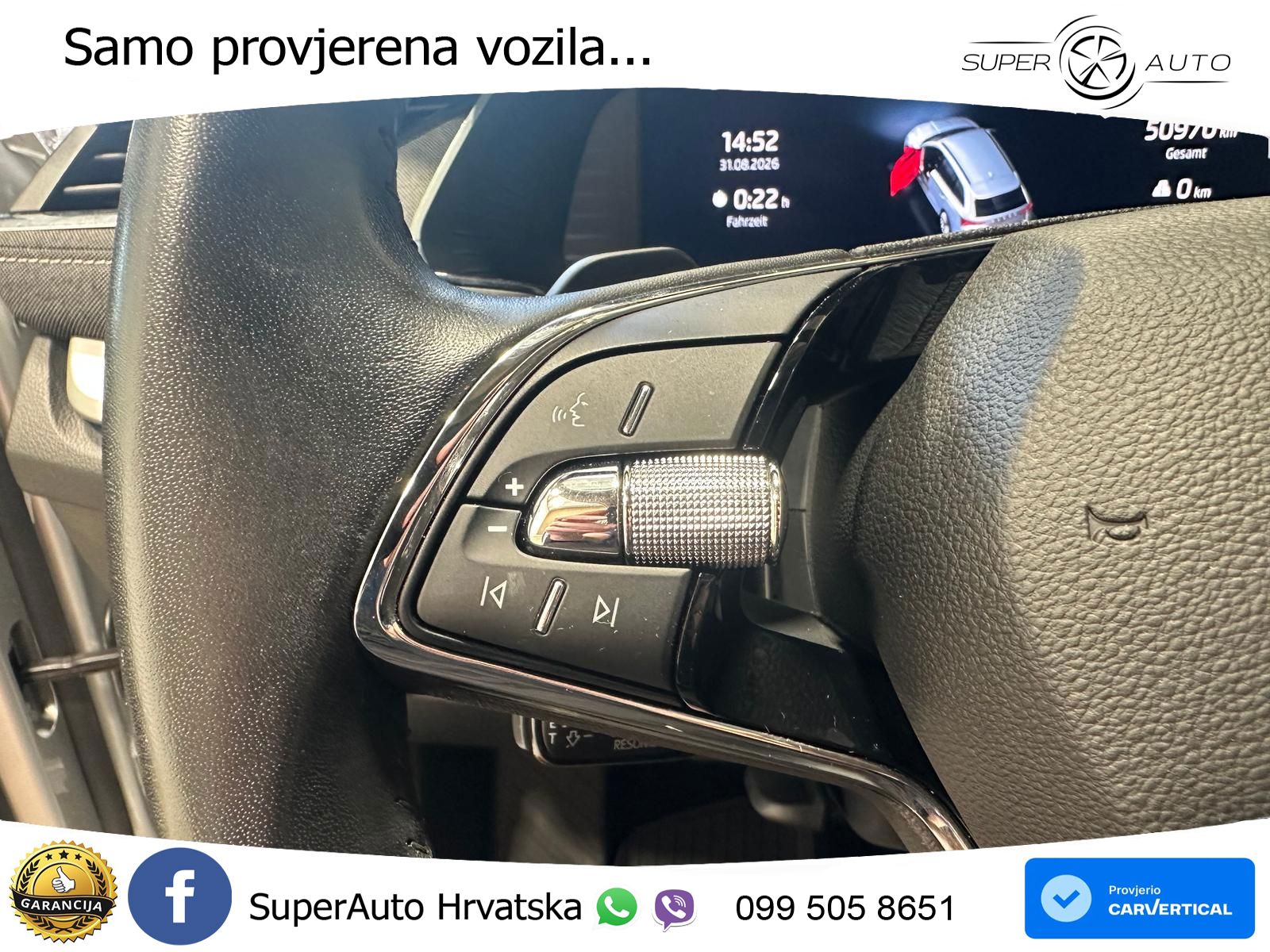 Škoda Octavia Combi 2.0 TDI (150 KS) 4x4 DSG LED+GR SJED+ACC