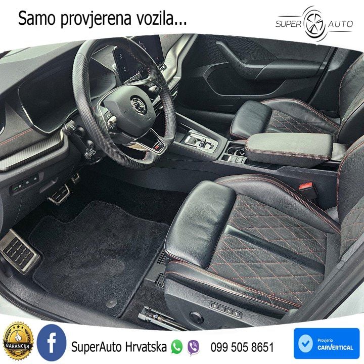 Škoda Octavia Combi RS 2.0 TDI (200 KS) DSG MATRIX+GR SJED+KAM