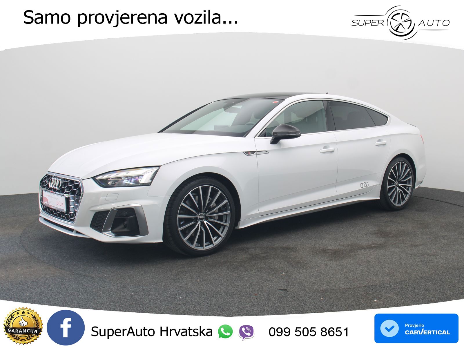Audi A5 Sportback 45 TFSI (265 KS) quattro S tronic S line MATRIX+GR SJED+KAM