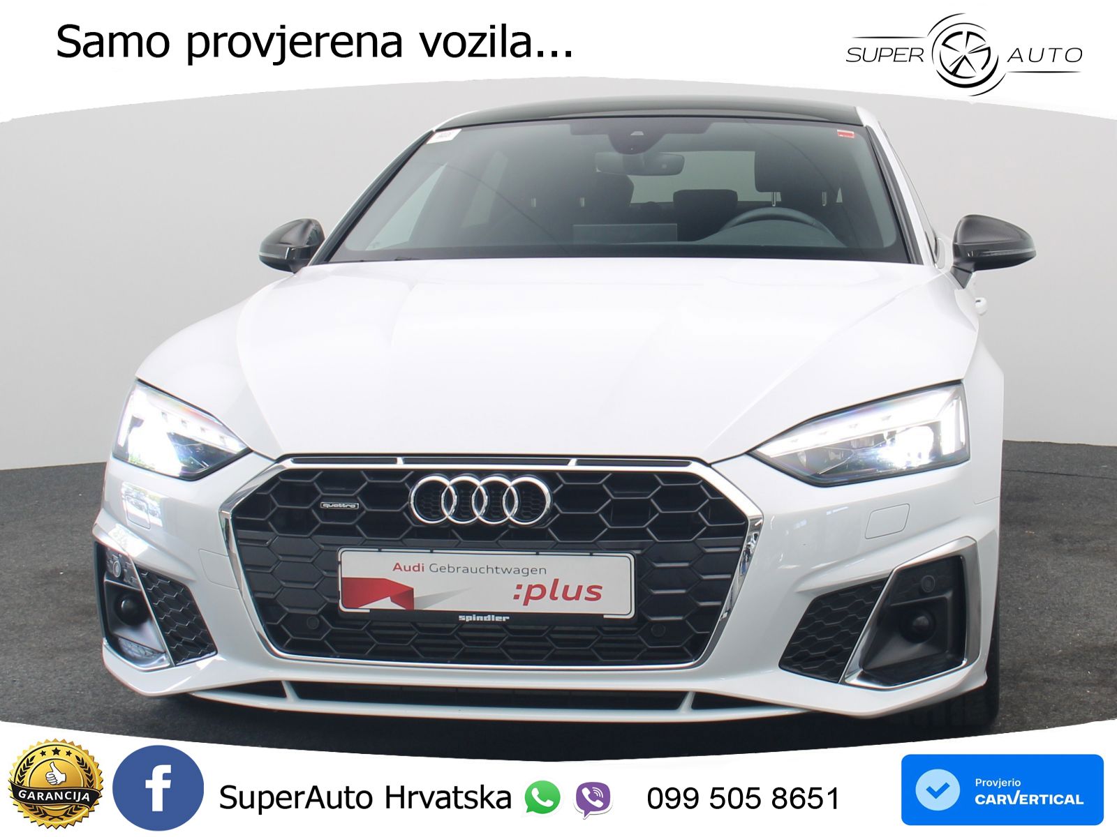 Audi A5 Sportback 45 TFSI (265 KS) quattro S tronic S line MATRIX+GR SJED+KAM