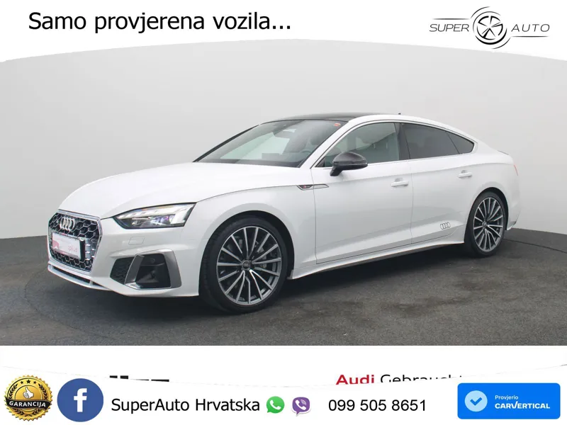 Audi A5 Sportback 45 TFSI (265 KS) quattro S tronic S line MATRIX+GR SJED+KAM
