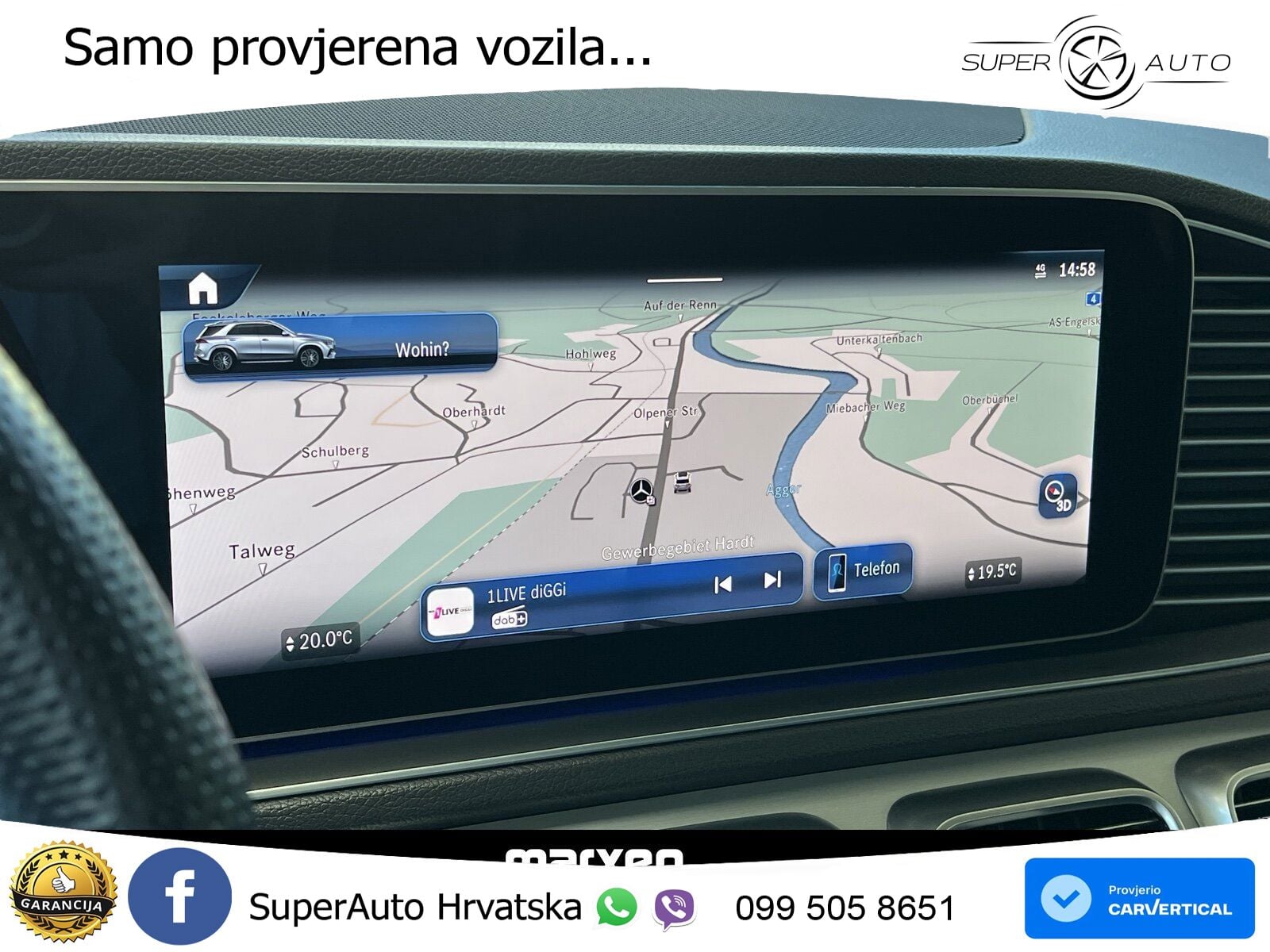 Mercedes GLE 450d (367 KS) EQ Boost 4MATIC 9G-TRONIC AMG ZRAČNI+ACC+GR SJED+KAM+PANO