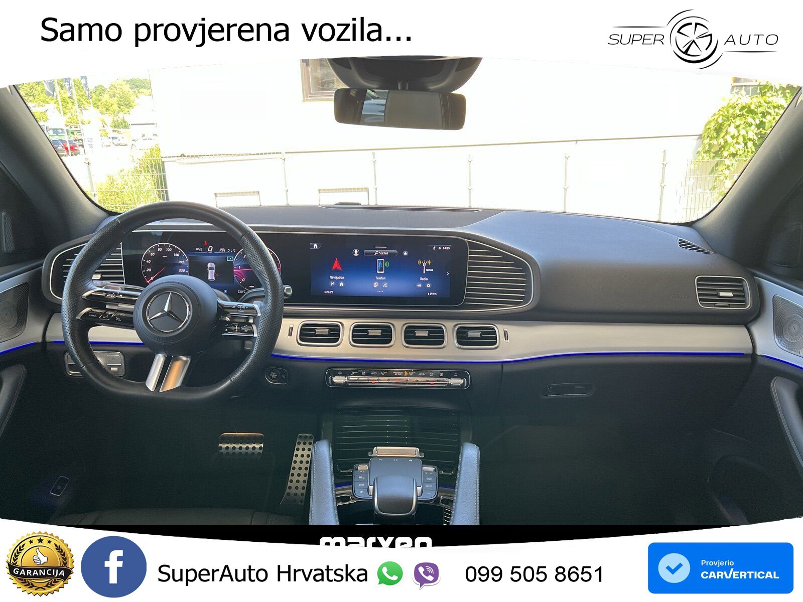 Mercedes GLE 450d (367 KS) EQ Boost 4MATIC 9G-TRONIC AMG ZRAČNI+ACC+GR SJED+KAM+PANO