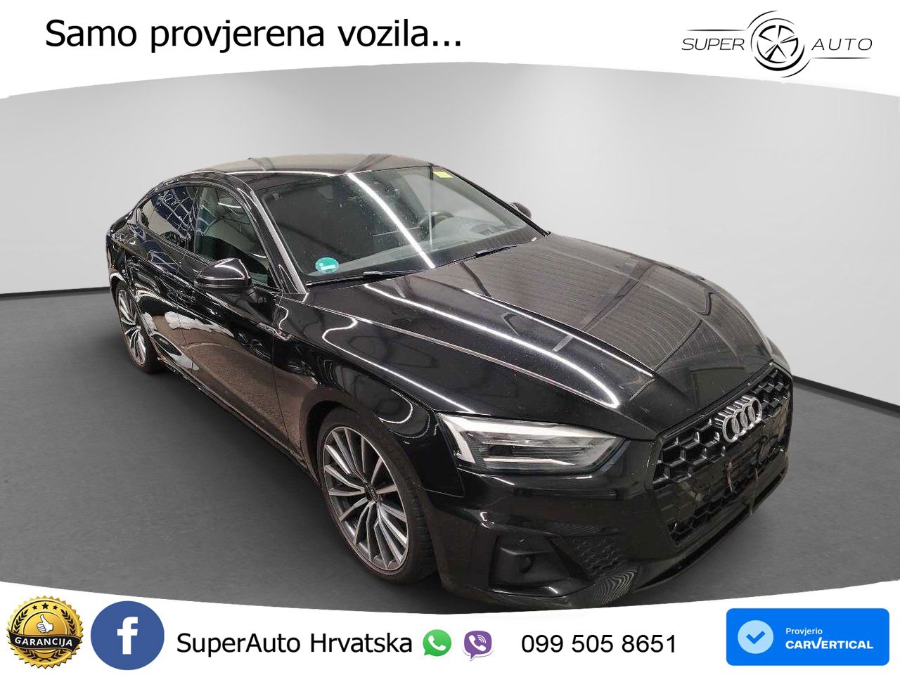 Audi A5 Sportback  40 TFSI (204 KS) S tronic S line LED+GR SJED+ACC