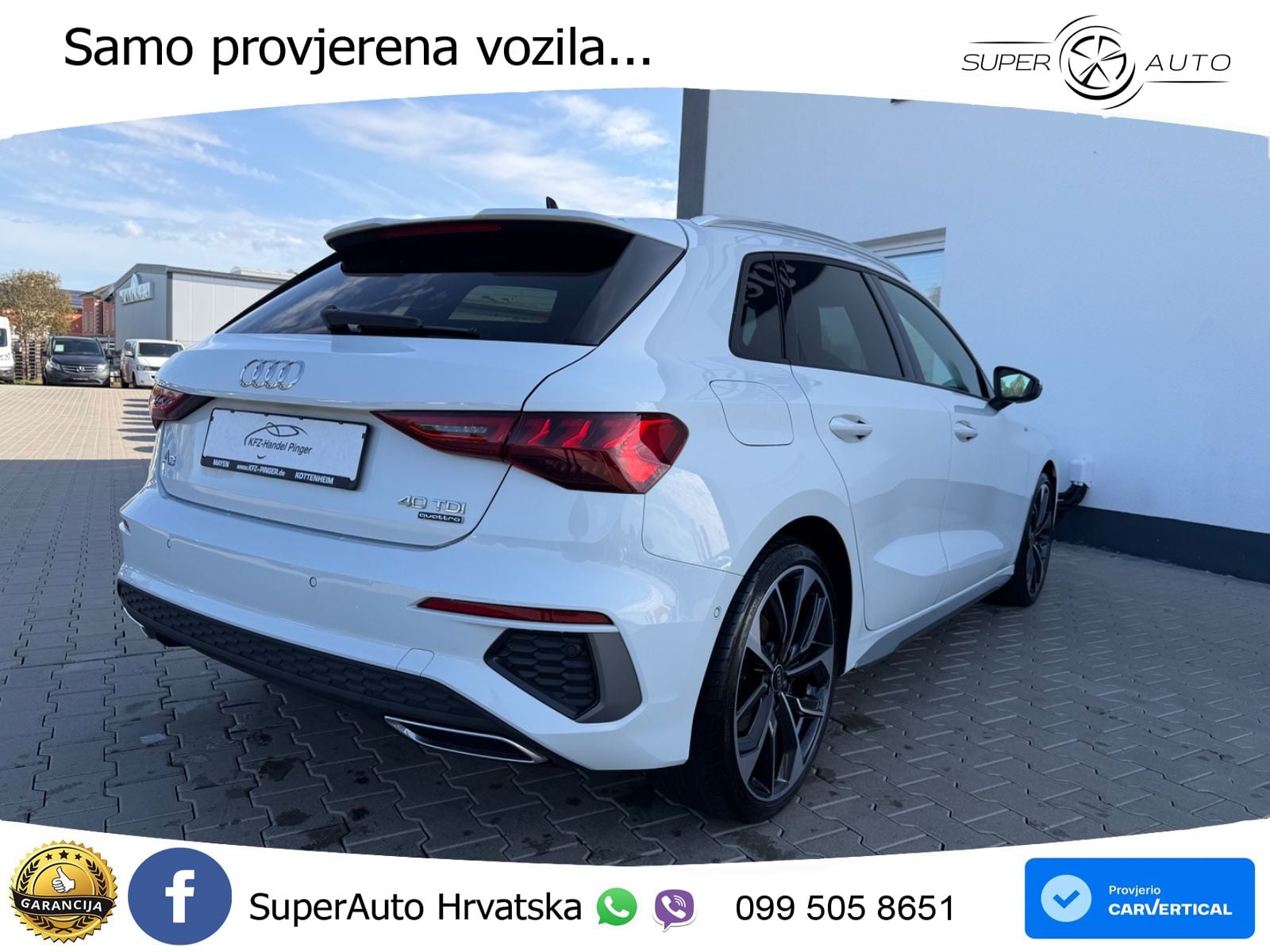 Audi A3 40 TDI (200 KS) quattro S tronic S line