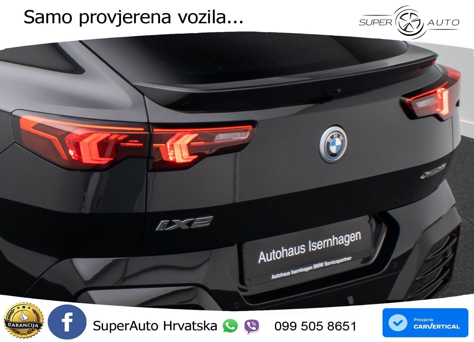 BMW iX2 66.5 kWh (313 KS) xDrive30 M Sport LED+GR SJED+ACC