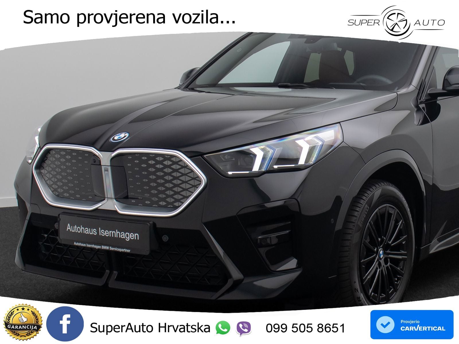 BMW iX2 66.5 kWh (313 KS) xDrive30 M Sport LED+GR SJED+ACC