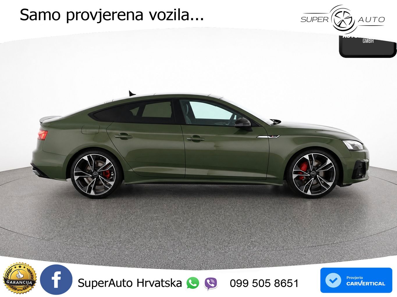Audi A5 Sportback  40 TFSI (204 KS) quattro S tronic S line LED+GR SJED+ACC