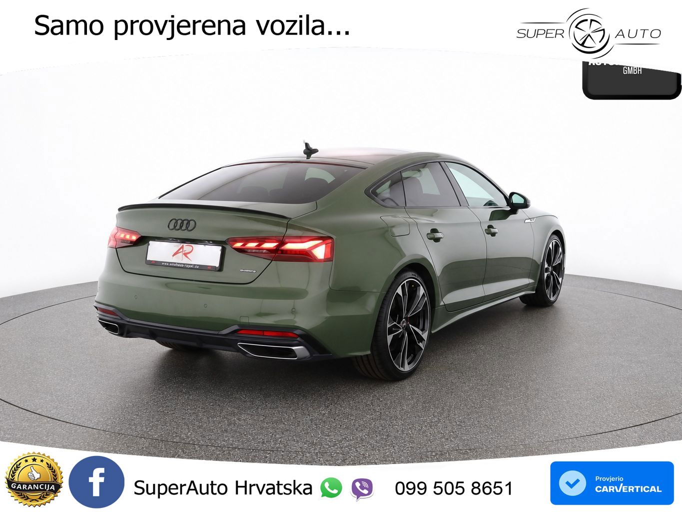 Audi A5 Sportback  40 TFSI (204 KS) quattro S tronic S line LED+GR SJED+ACC