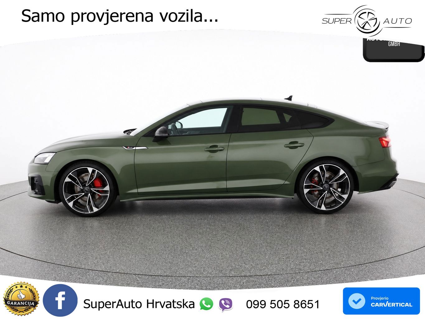 Audi A5 Sportback  40 TFSI (204 KS) quattro S tronic S line LED+GR SJED+ACC