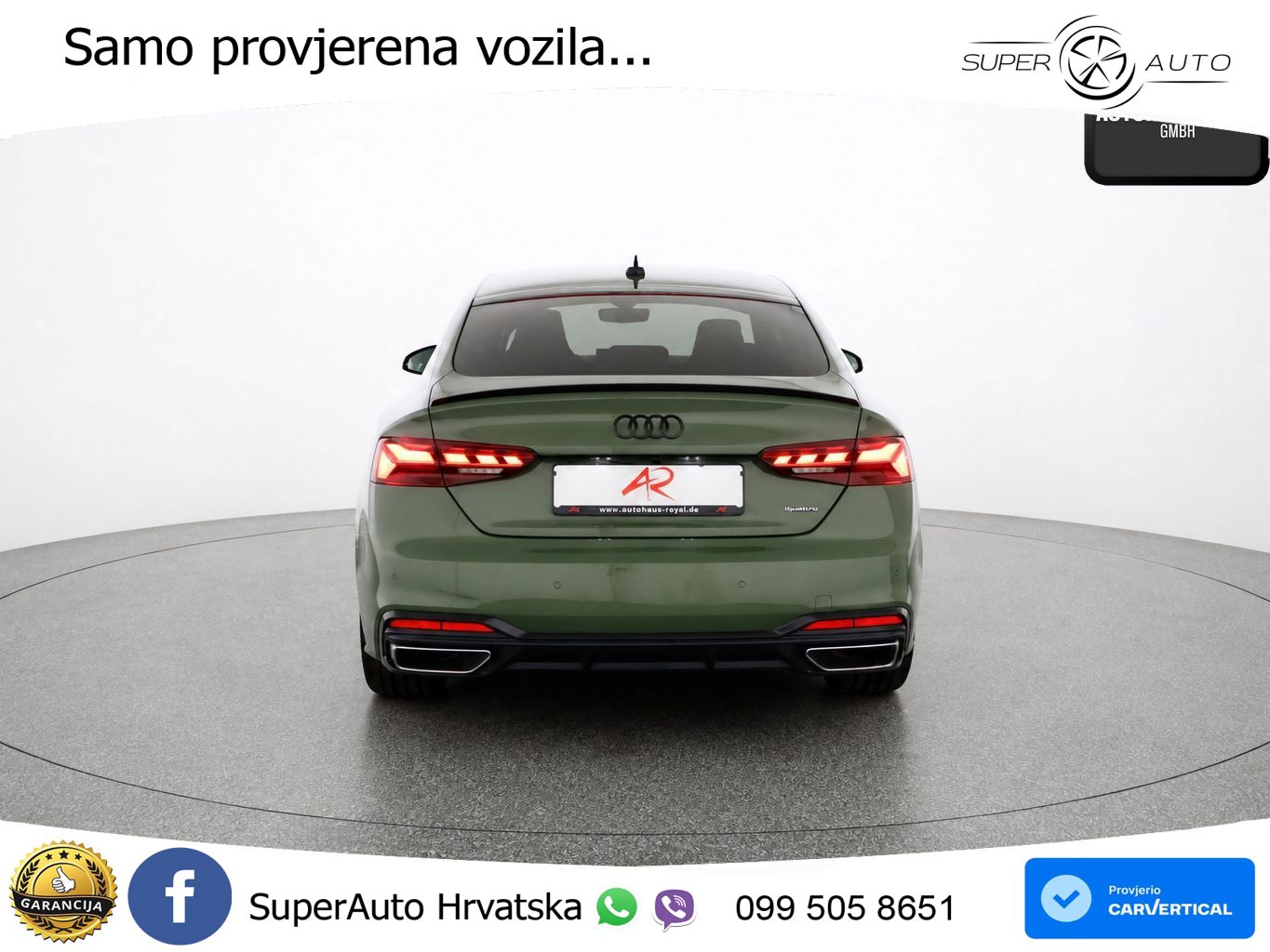 Audi A5 Sportback  40 TFSI (204 KS) quattro S tronic S line LED+GR SJED+ACC