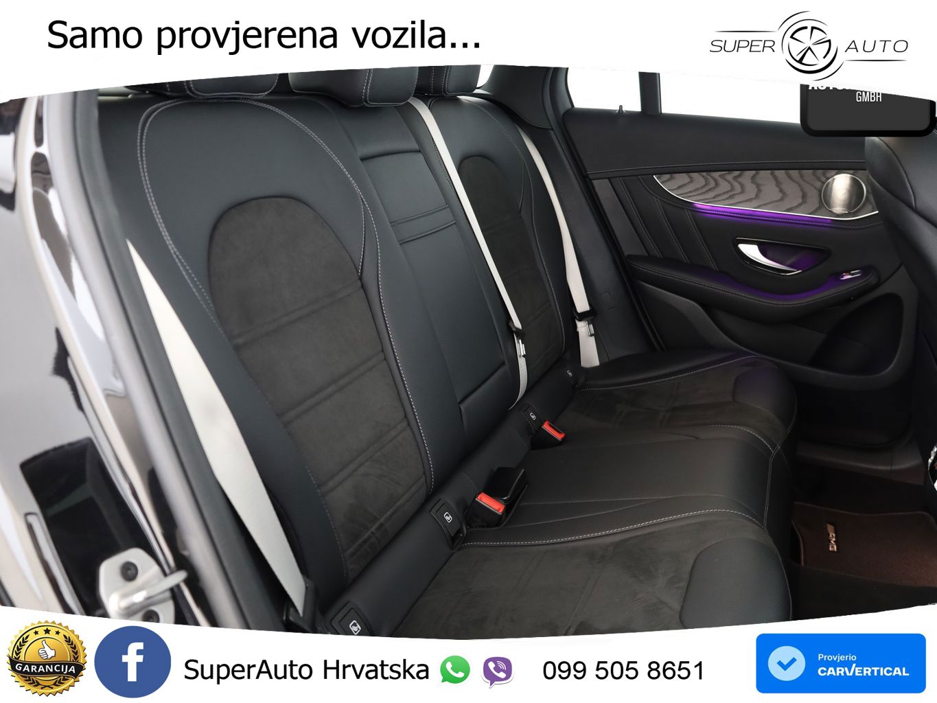Mercedes AMG GLC 63 S V8 (510 KS) 4MATIC+ MCT ZRAČNI+ACC+GR SJED+KAM+PANO
