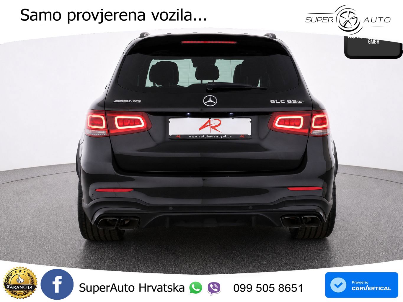 Mercedes AMG GLC 63 S V8 (510 KS) 4MATIC+ MCT ZRAČNI+ACC+GR SJED+KAM+PANO