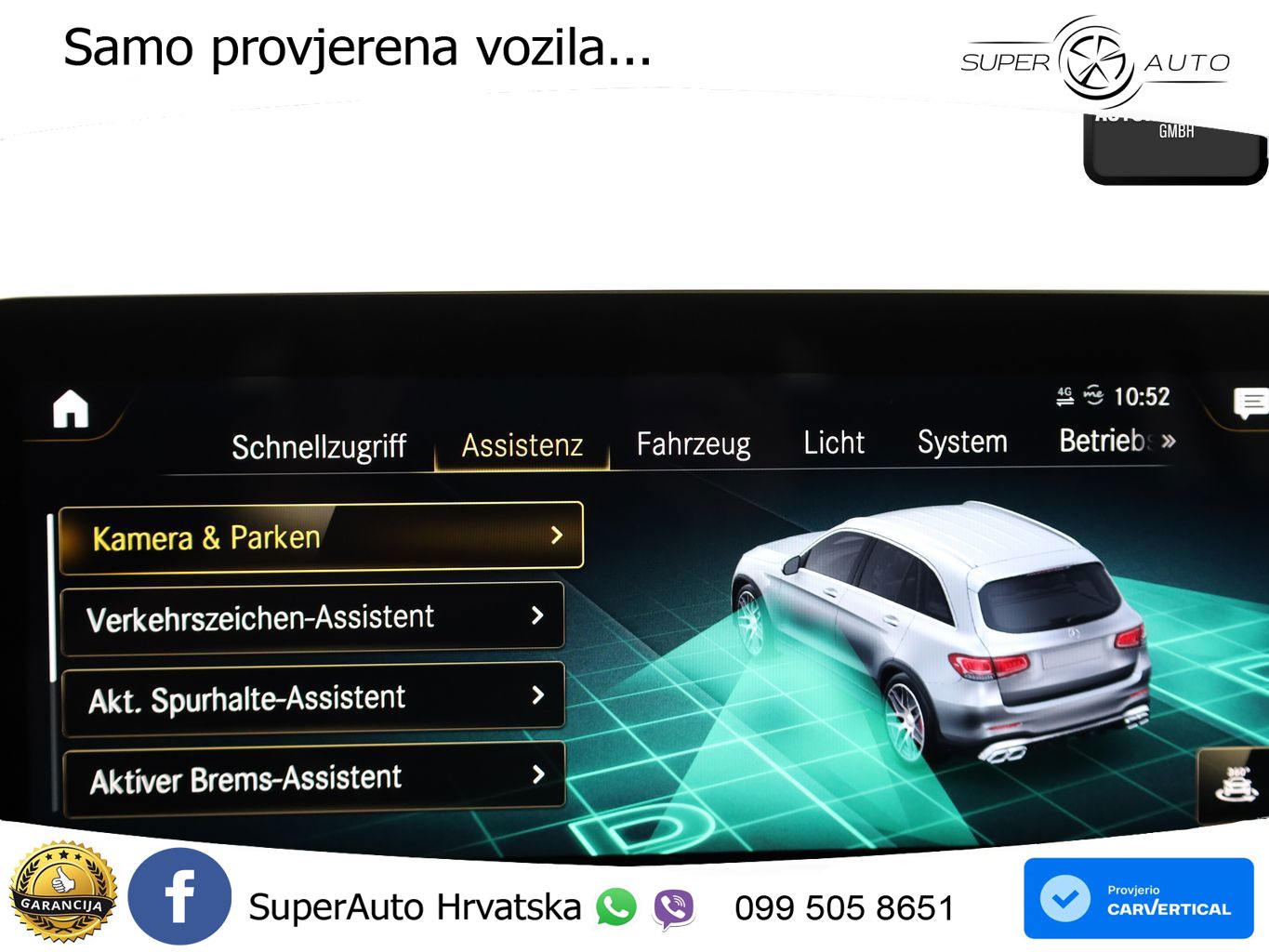 Mercedes AMG GLC 63 S V8 (510 KS) 4MATIC+ MCT ZRAČNI+ACC+GR SJED+KAM+PANO