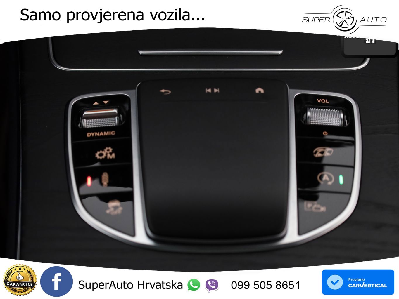 Mercedes AMG GLC 63 S V8 (510 KS) 4MATIC+ MCT ZRAČNI+ACC+GR SJED+KAM+PANO