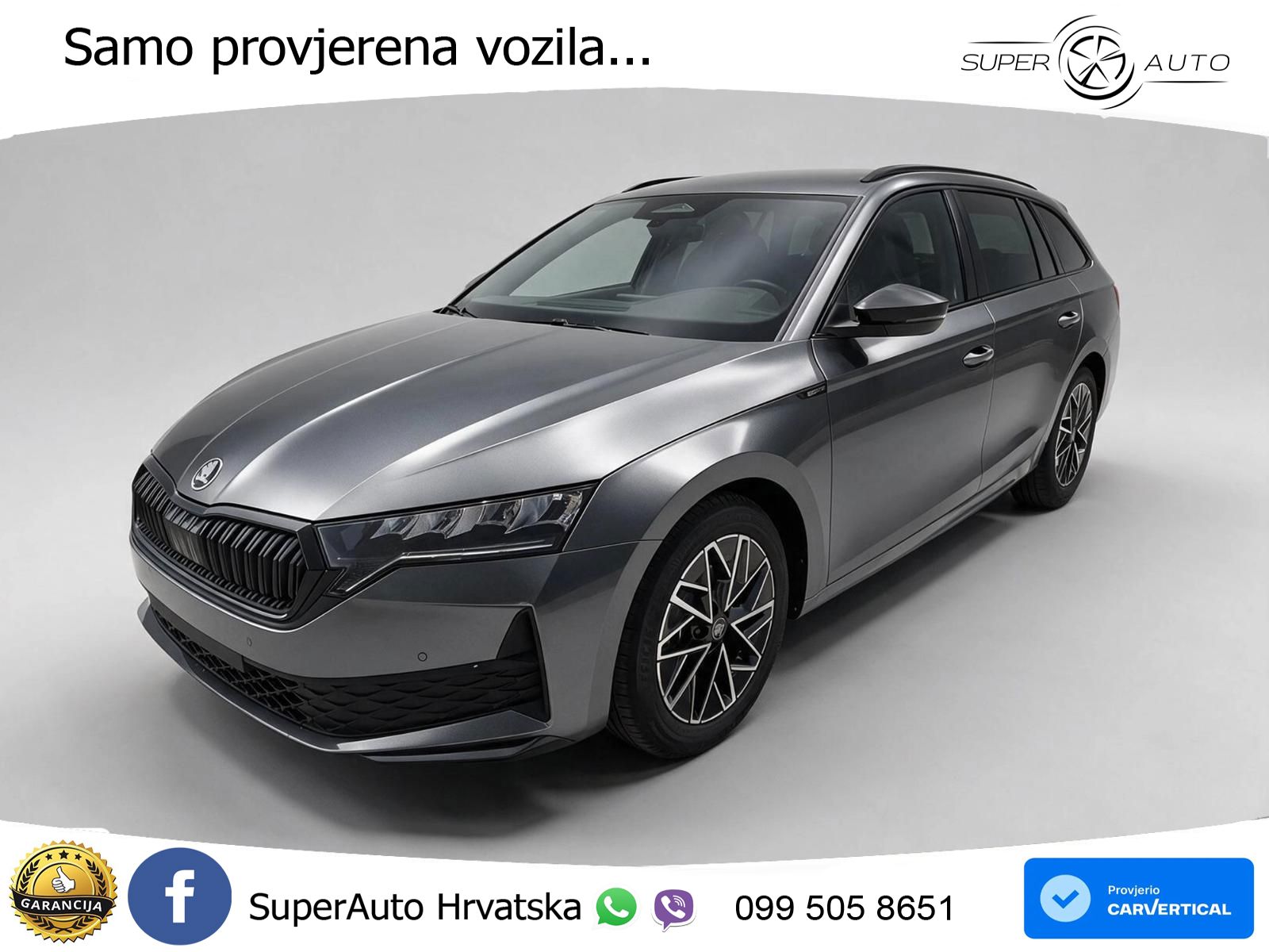 Škoda Octavia Combi 2.0 TDI (150 KS) DSG SportLine LED+GR SJED+ACC