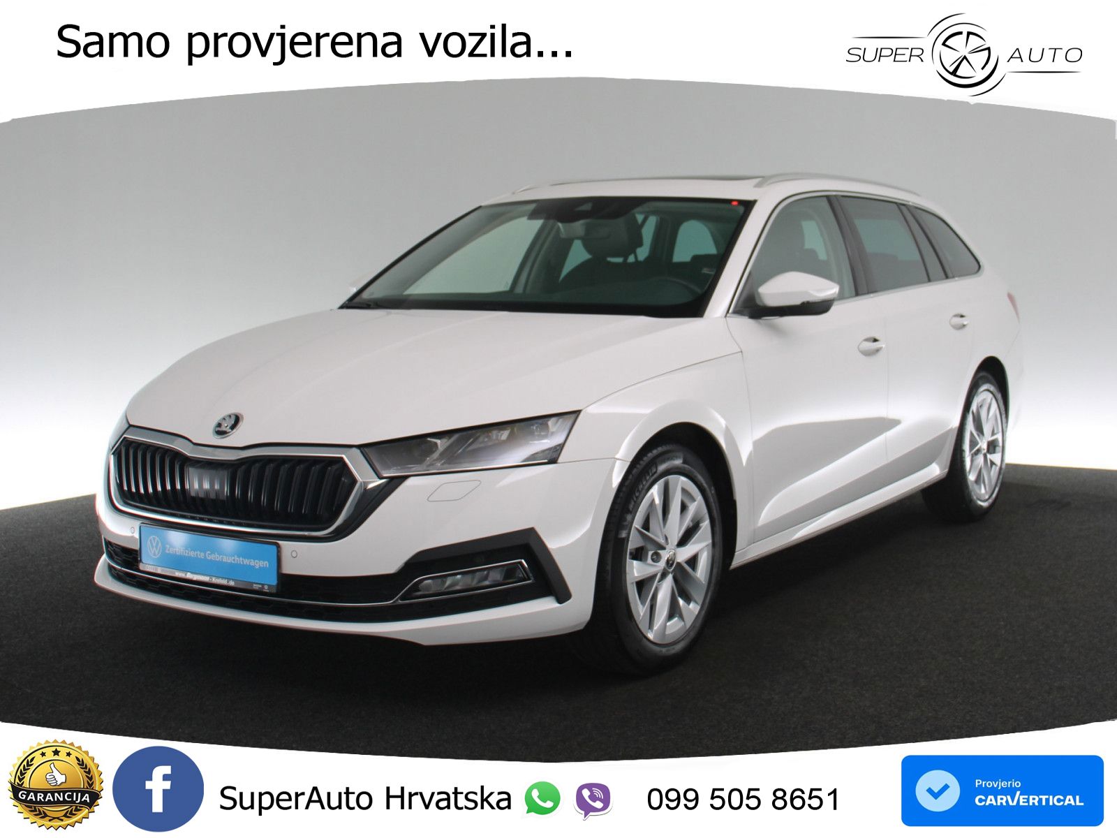 Škoda Octavia Combi 2.0 TDI (150 KS) DSG LED+GR SJED+ACC