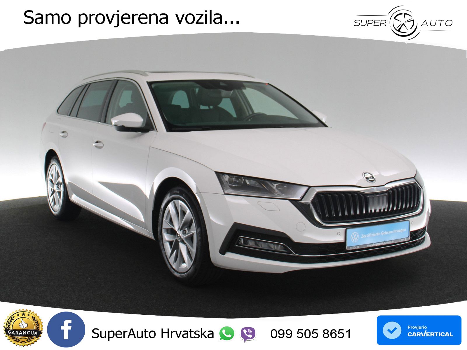Škoda Octavia Combi 2.0 TDI (150 KS) DSG LED+GR SJED+ACC