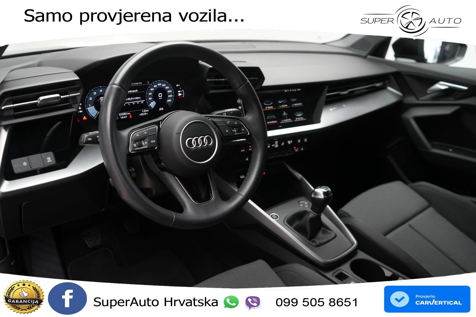 Audi A3 35 TFSI (150 KS) LED+GR SJED+ACC
