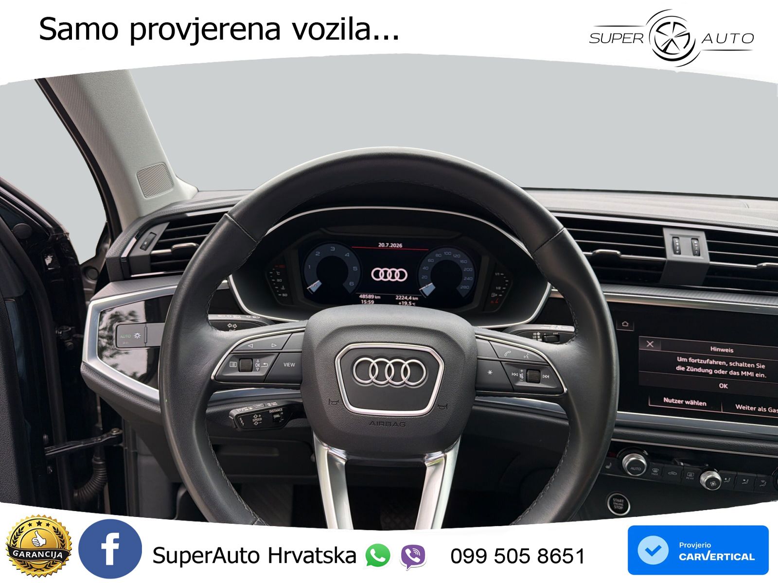 Audi Q3 Sportback 35 TDI (150 KS) S tronic S line LED+GR SJED+ACC